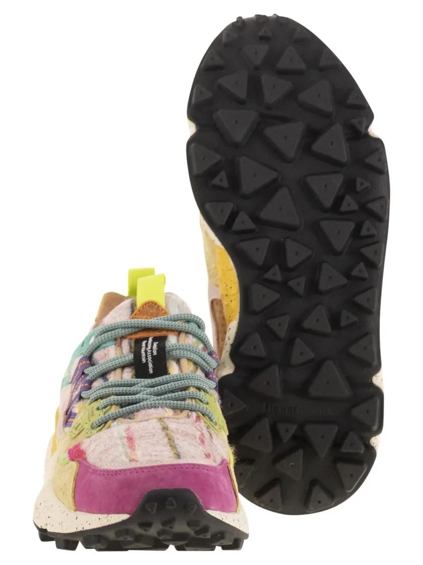 Thumbnail - Flower Mountain Low-Top Sneaker - Yamano 3 - Sneakers In Suede And Technical Fabric - Gr. 40 (EU) - in Beige - für Damen