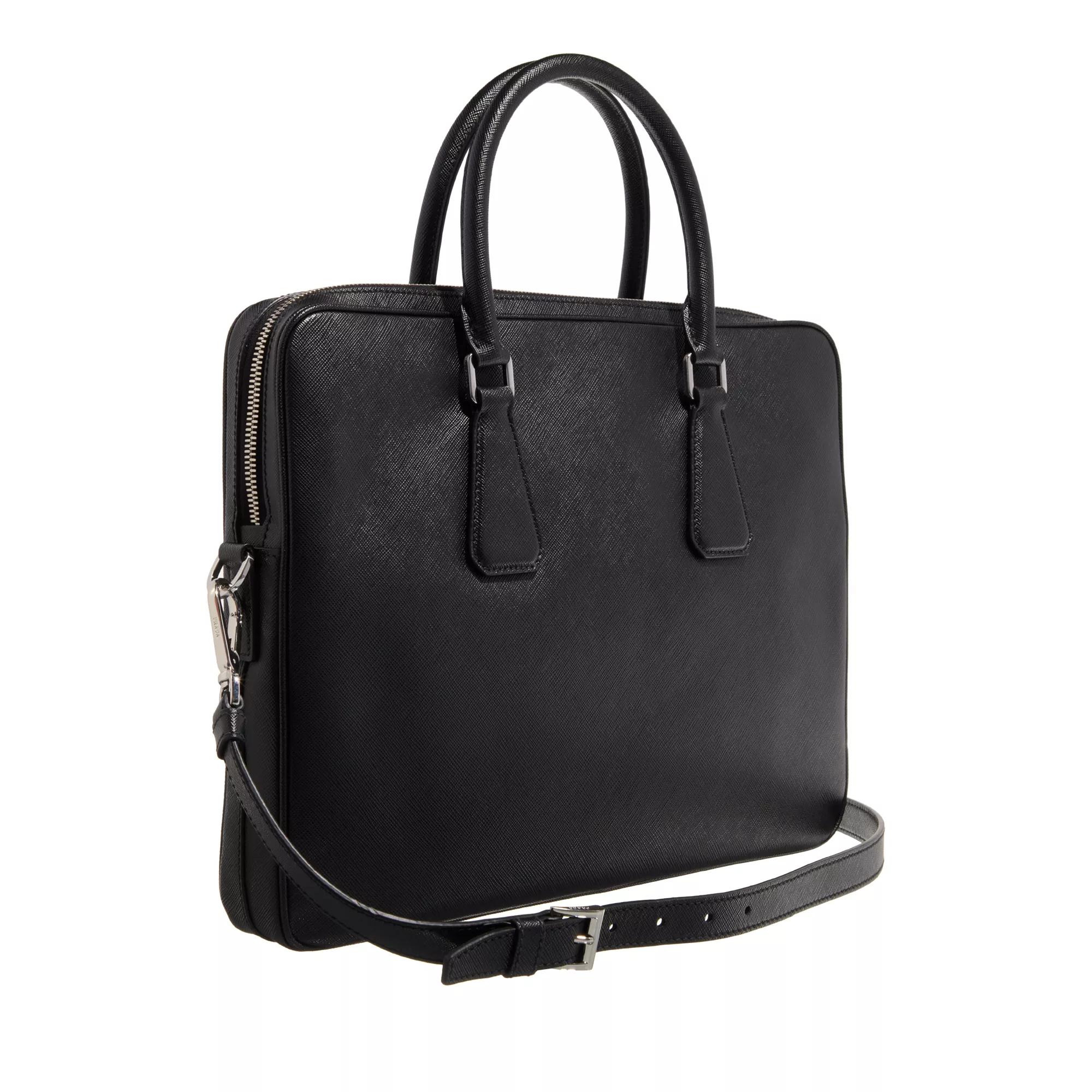 Prada Saffiano Business Bag Black Businesstasche