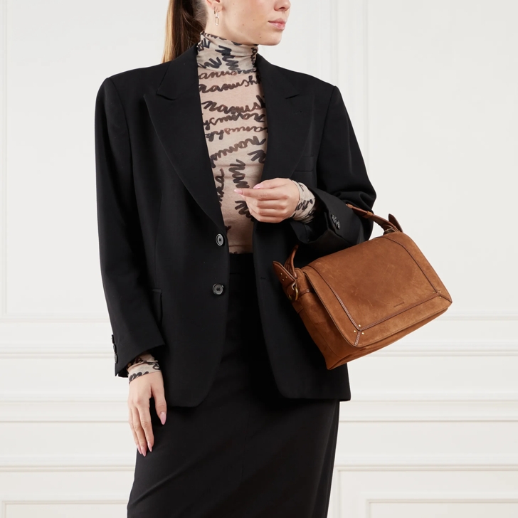 Jerome Dreyfuss Pepito M Split Suede Tabac | Crossbody Bag