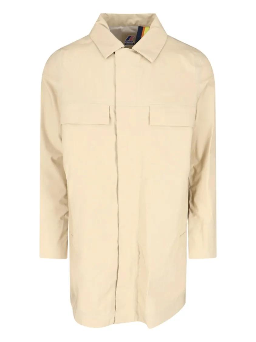 Thumbnail - K-Way - Poir' Zip Jacket – Beige - Größe L - beige
