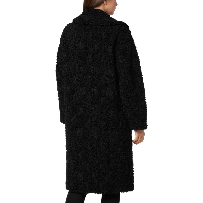 Philipp Plein Wintermantel Mantel Monogram schwarz(Image 3)