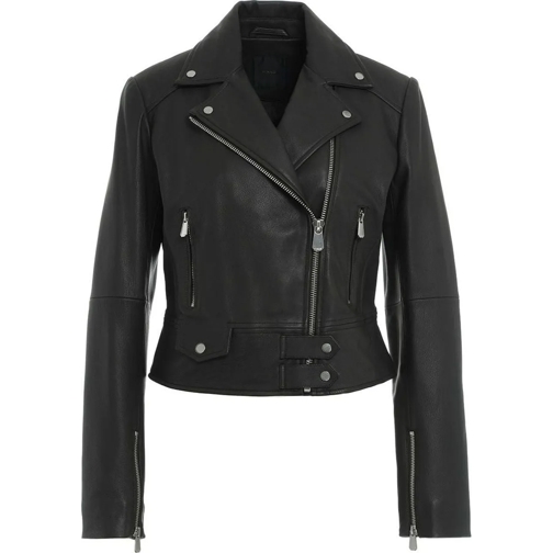 Pinko Sommerjacken Biker jacket 'Sensibile' in leather schwarz