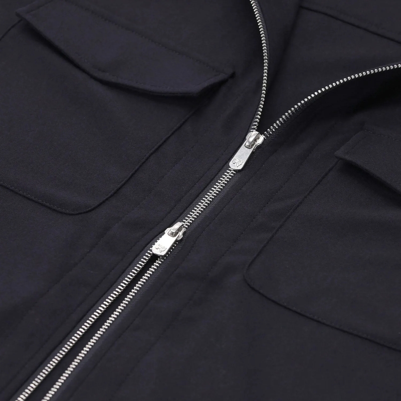 Marco Pescarolo Overgangsjas Hemdjacke Urus aus Kaschmir blau(Image 3)