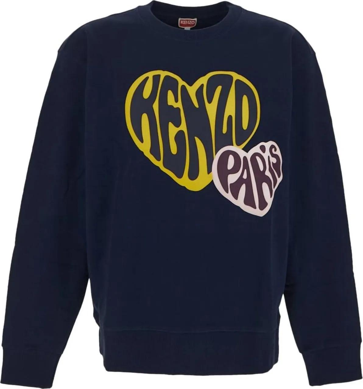 Kenzo - Hearts Classic Sweatshirt - Größe S - blue