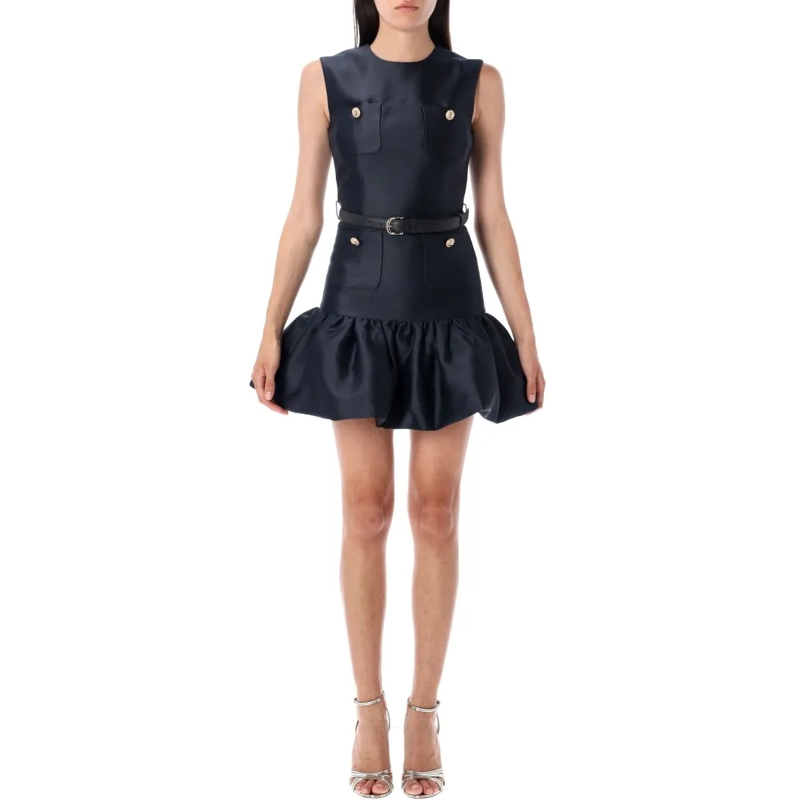 Self Portrait Minikleid Taffeta Mini Dress Blue