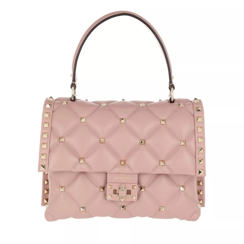 Valentino Garavani Candystud Shoulder Bag Leather Pink Crossbodytas