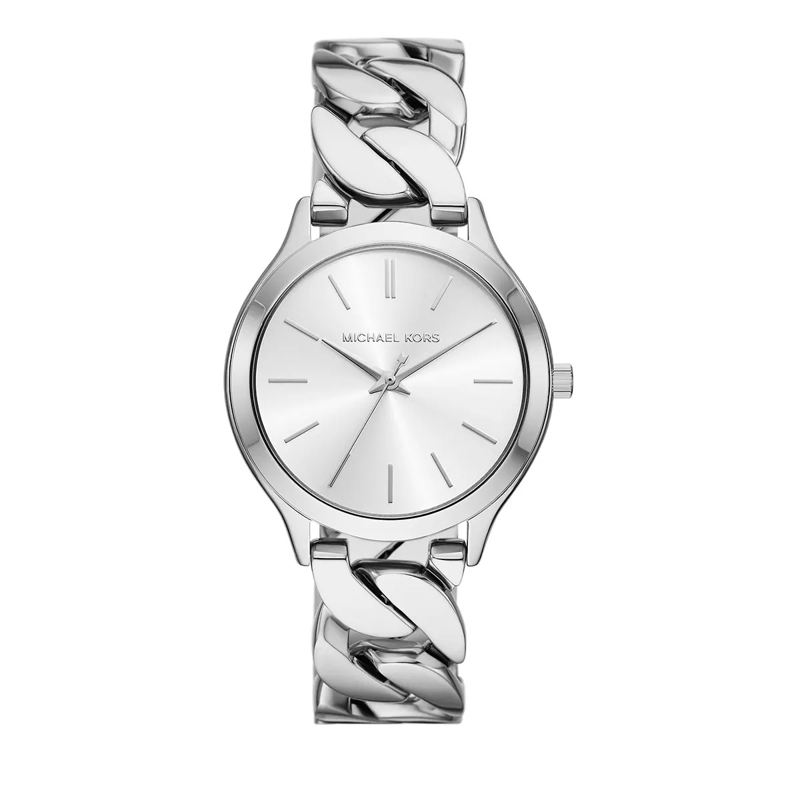 Michael Kors Chronograph Michael Kors Runway Three-Hand Stainless Steel Watch Silver