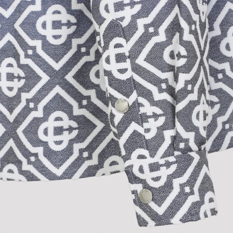 Casablanca  Gradient Geometric Pattern Casual Jacket With Butt Grey(Image 5)