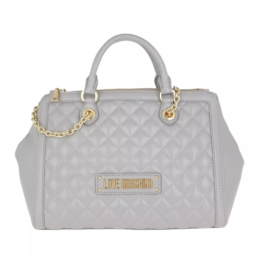 Love Moschino Quilted Nappa Bag Grigio Fourre-tout