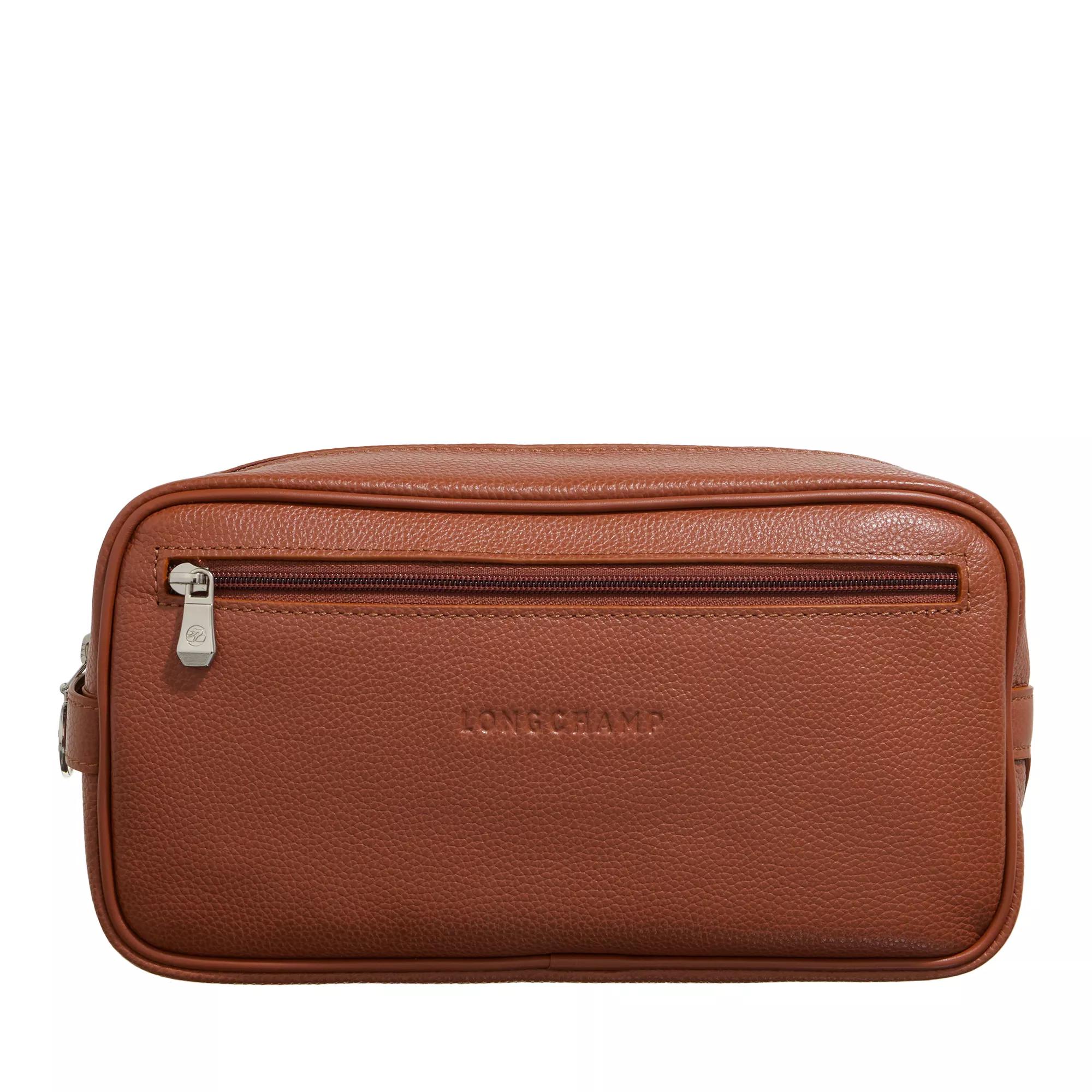 Longchamp Kosmetiktaschen - Le Foulonné Toiletry Case - Gr. unisize - in Braun - für Damen