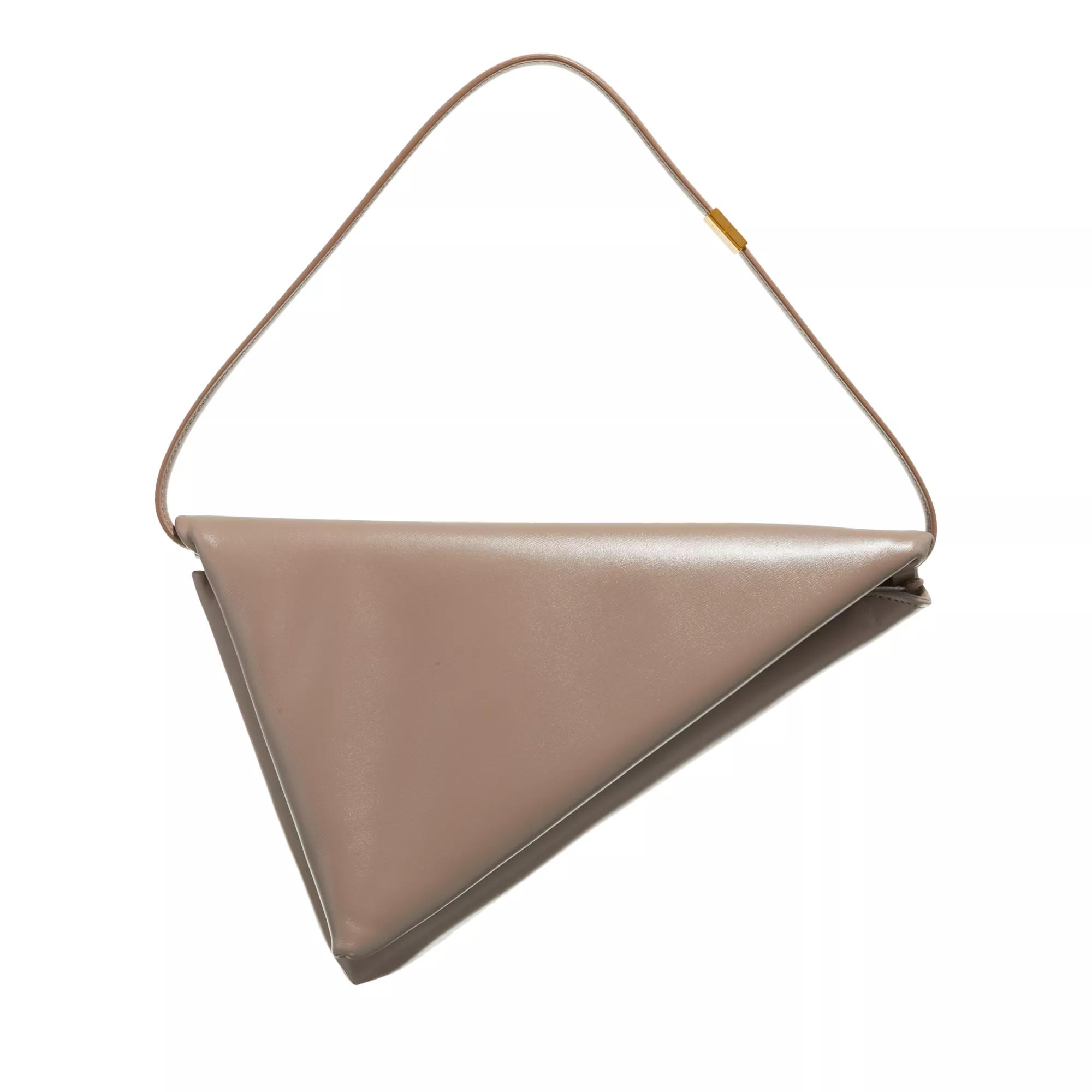 Marni Pochettes - Prisma Triangle Bag - Gr. unisize - in Taupe - für Damen