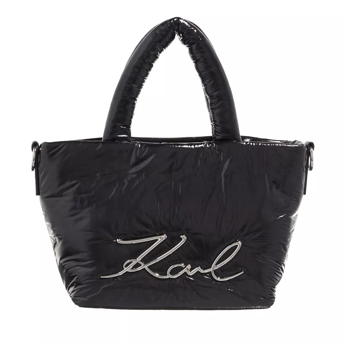 Karl Lagerfeld Tote - K/Signature Soft Sm Tote Nylon - Gr. unisize - in Schwarz - für Damen