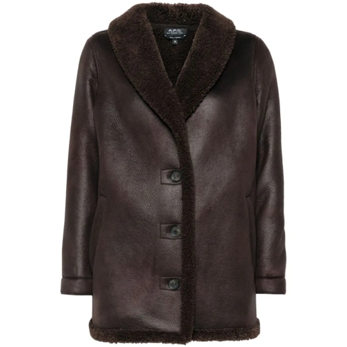 A.P.C. Übergangsjacke Coffee Brown Vanessa Jacket Brown