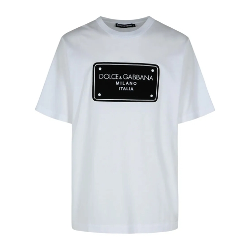 Dolce&Gabbana White Cotton T-Shirt White T-Shirts