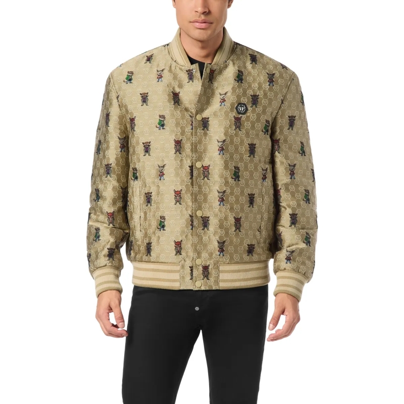 Philipp Plein Daunenjacke Bomber beige(Image 3)