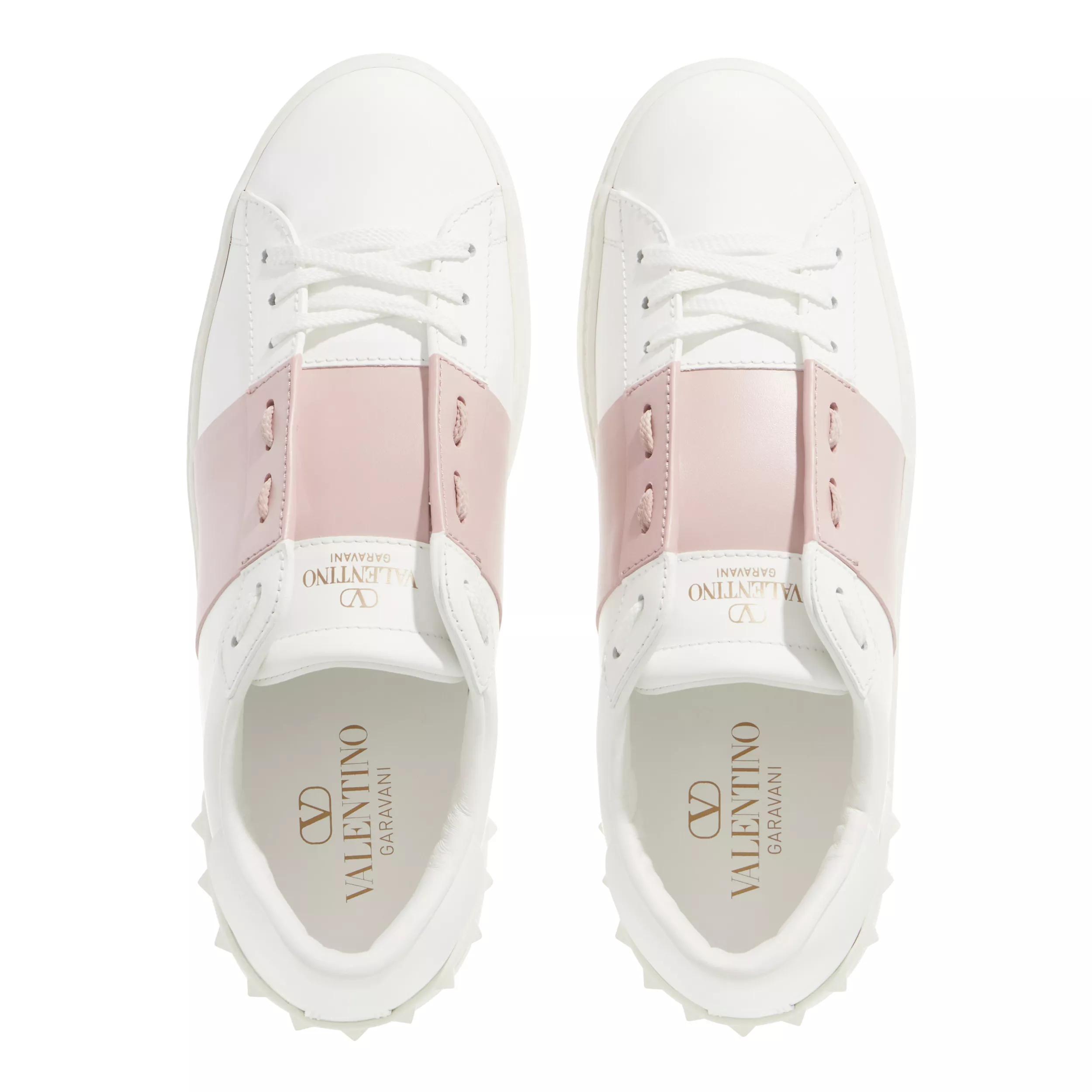 Valentino sneakers white and pink sale