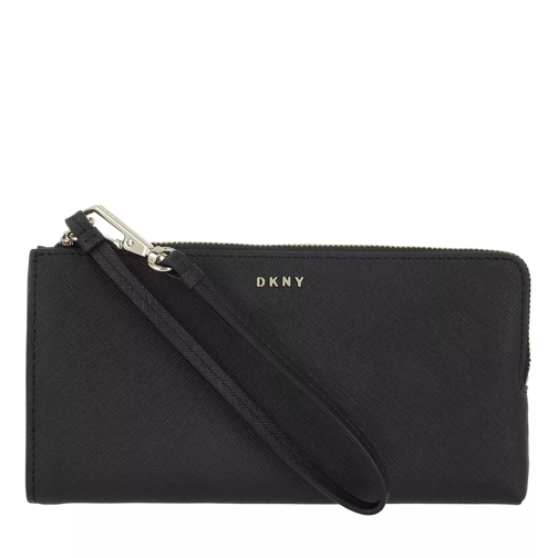 DKNY Bryant Park Wallet Saffiano Leather Black Münzportemonnaie