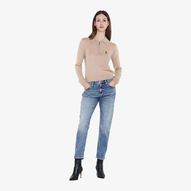 True Religion  Strick-Poloshirt AMARA beige(Image 2)