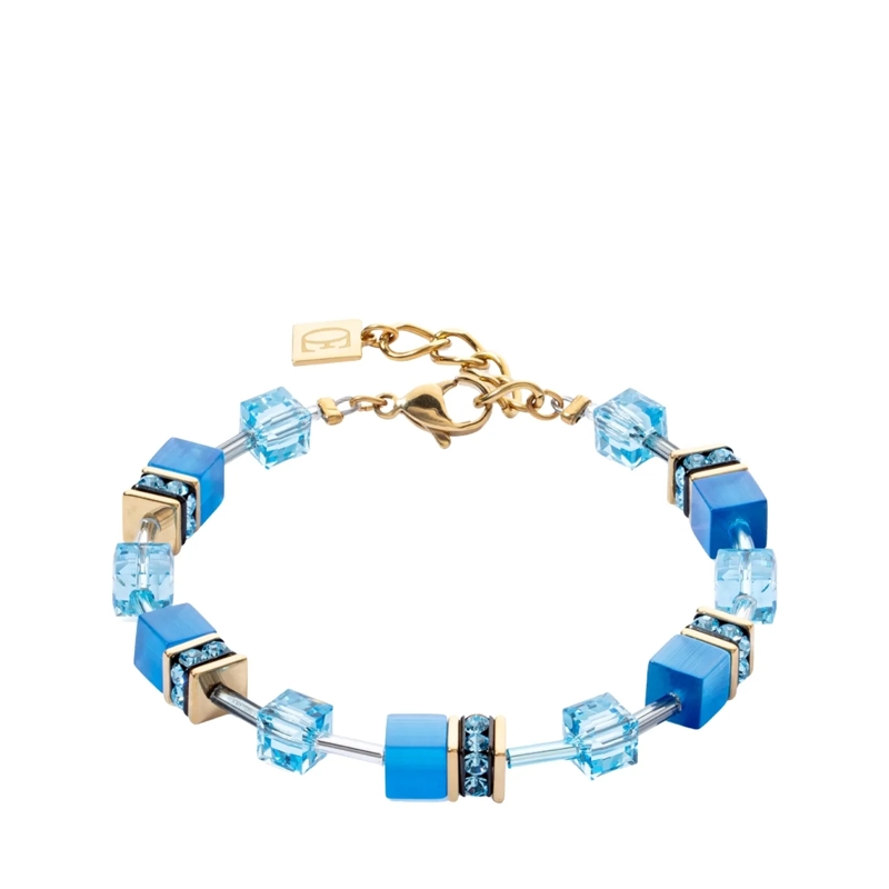 COEUR DE LION Armband GeoCUBE® Iconic Mono Gold Armband türkis