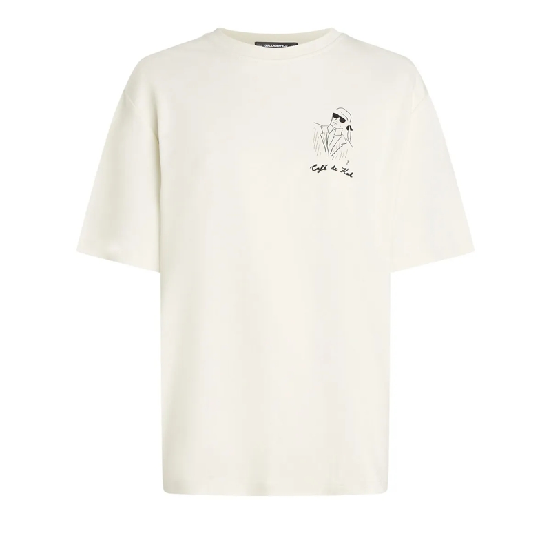Karl Lagerfeld T-Shirt x JORGE PARRA OVERSIZED creme