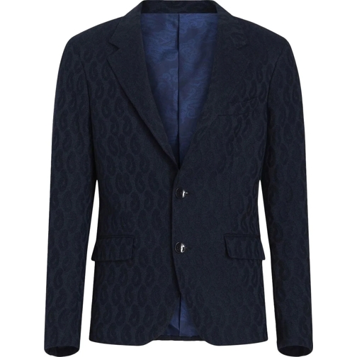 Etro Daunenjacken giacca blue blau