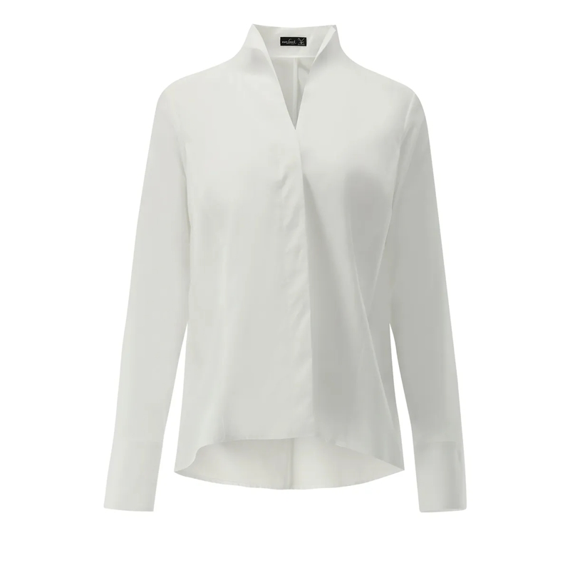 VAN LAACK Bluse Bluse Modern Fit Uni weiss
