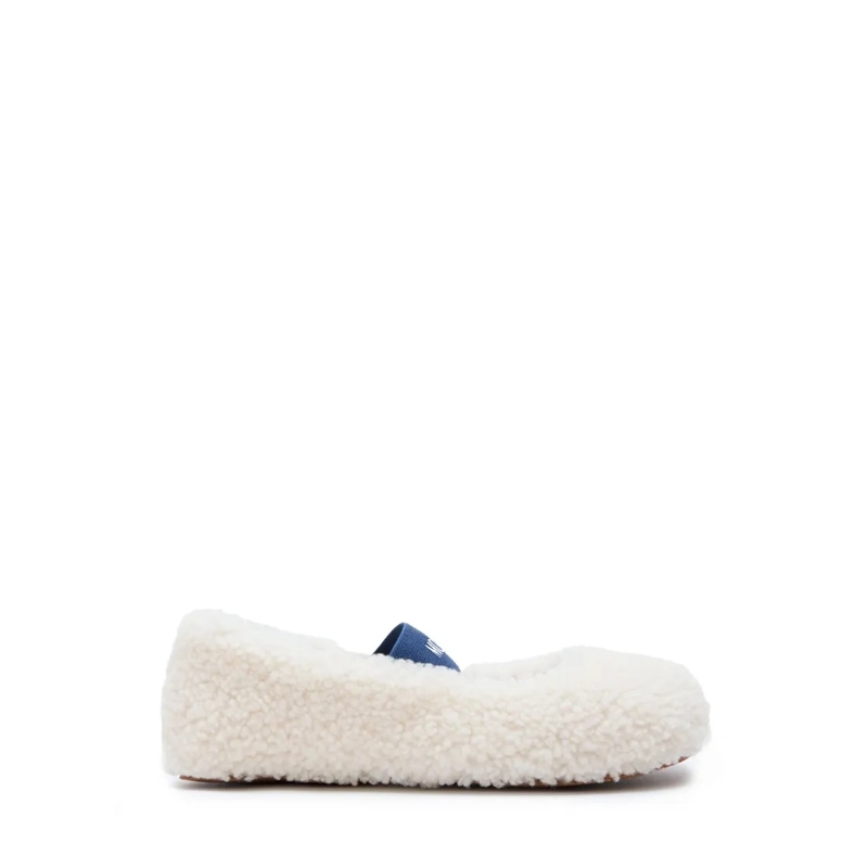 Moonboot Balletschoenen Mb Shearling Ballerina White