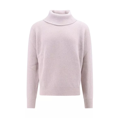 Laneus Ribbed Wool And Cashmere Sweater Neutrals 
