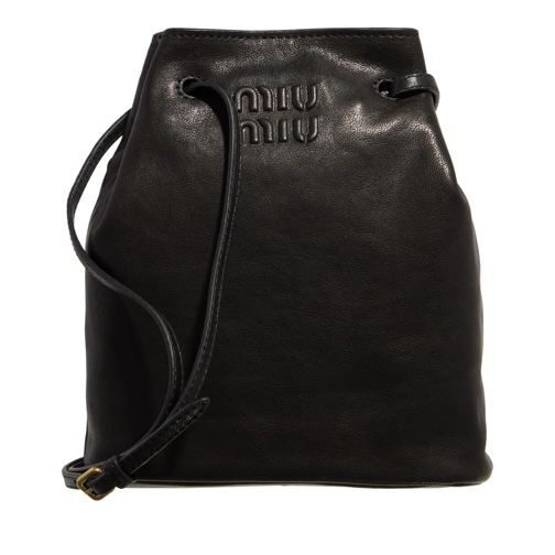 Miu Miu Sac à bandoulière Storage Bucket With Shoulder Strap Nero