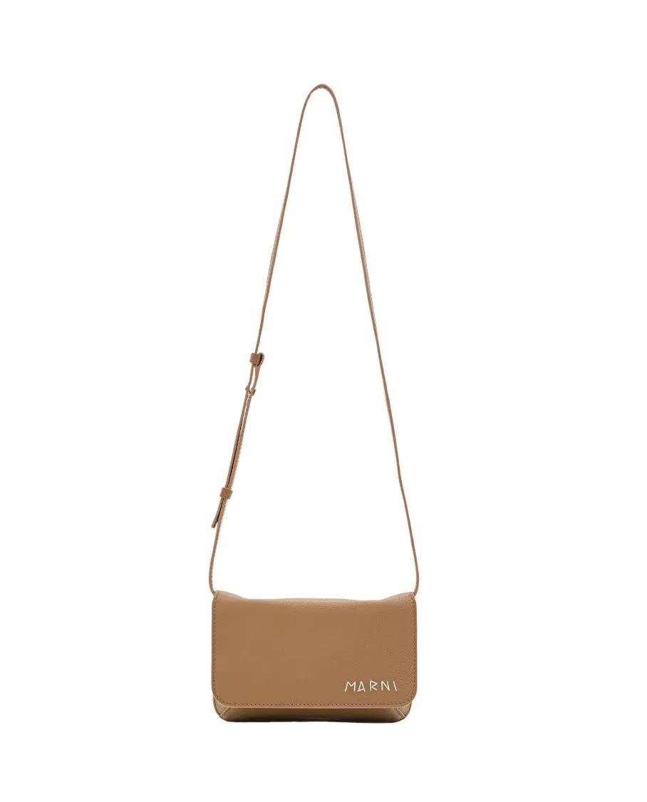 Marni Shopper - Shoulder Leather Bag - Gr. unisize - in Braun - für Damen