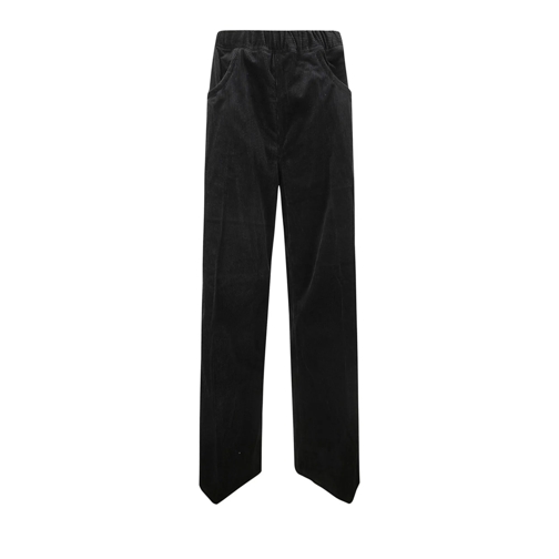 SOFIE D'HOORE Lederhosen Ribbed Trousers Black