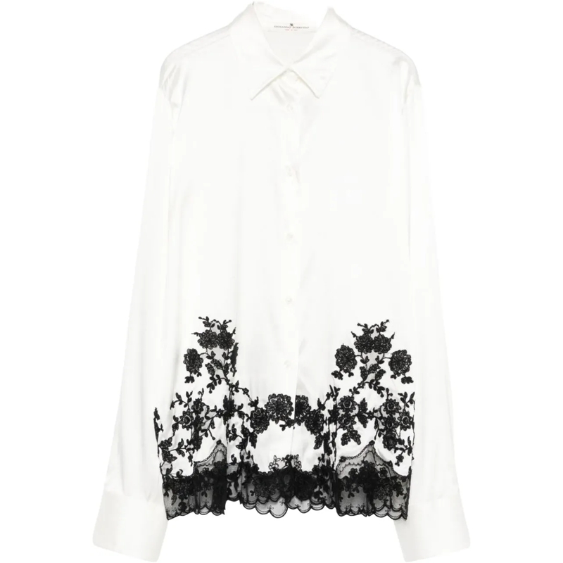 Ermanno Scervino Bluse Shirts White weiß