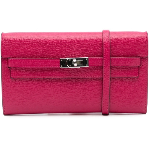 Hermès Porte-cartes 2022 Chevre Mysore Kelly To Go Wallet rose (Image 2)
