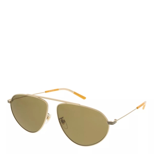 Gucci GG1051S-002 61 Sunglass Man Metal Gold-Gold-Brown Sonnenbrille