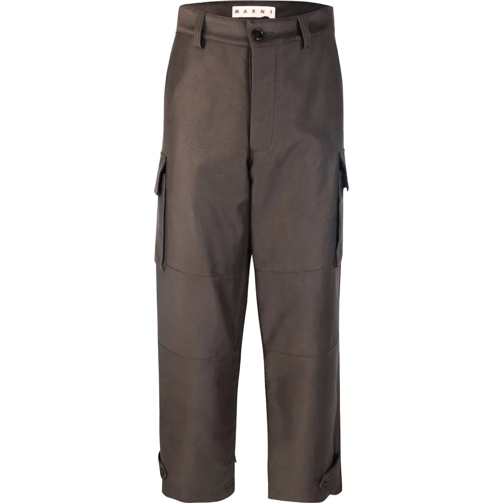 Marni Freizeithosen Marni Trousers Brown schwarz