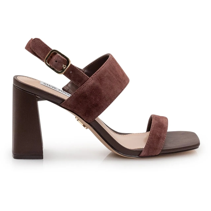 Steve Madden Sandalen Sandali con Cinturino e Tacco Largo braun