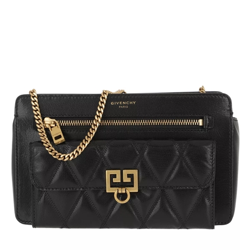 Givenchy Pocket Bag Diamond Quilted Leather Black Crossbodytas