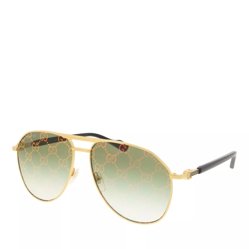 Gucci GG1220S Gold-Gold-Green Sonnenbrille