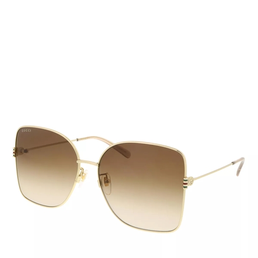 Gucci GG1282SA GOLD-GOLD-BROWN Sonnenbrille