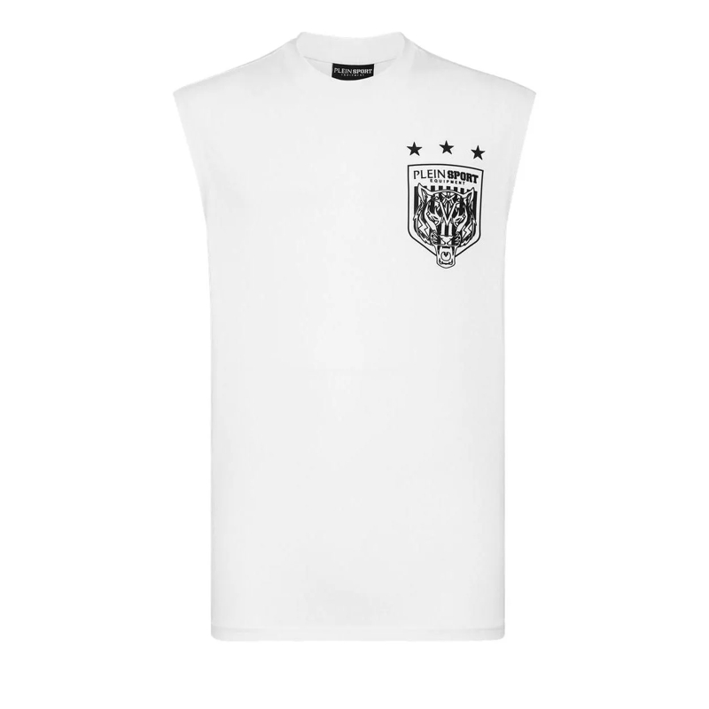 Plein Sport T-Shirt T-Shirt Tiger weiss