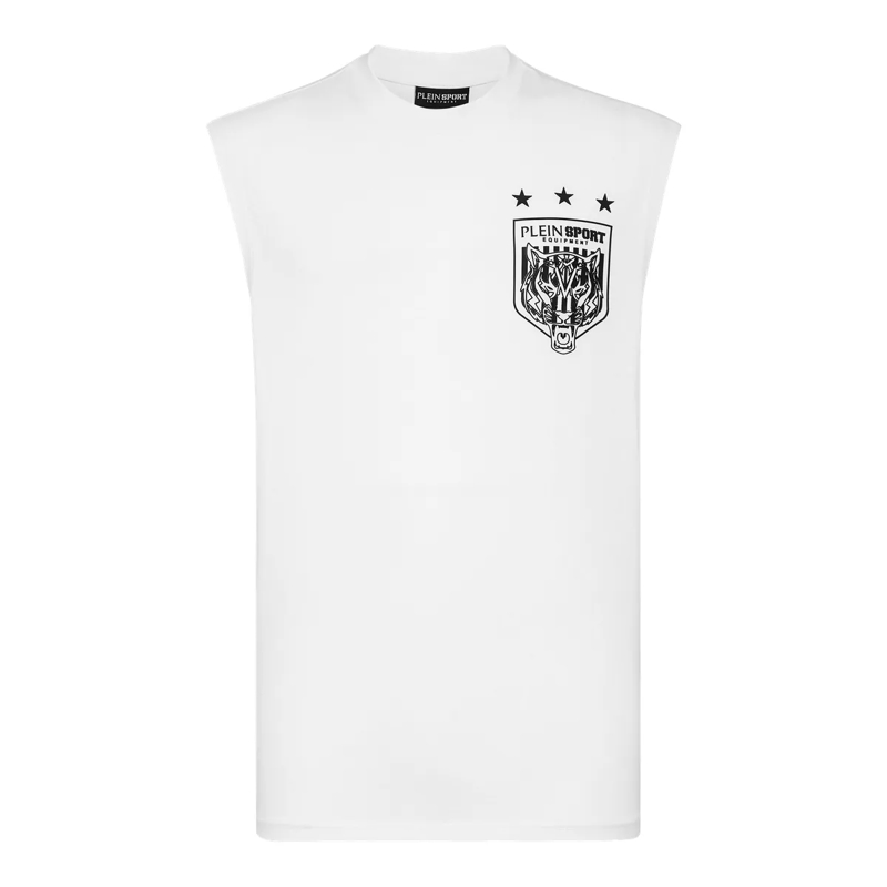 Plein Sport T-Shirt T-Shirt Tiger weiss