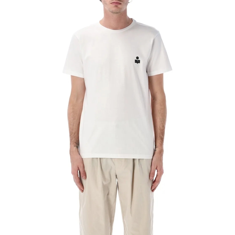 Isabel Marant T-shirt Marant Zafferh Cotton Logo T-Shirt White