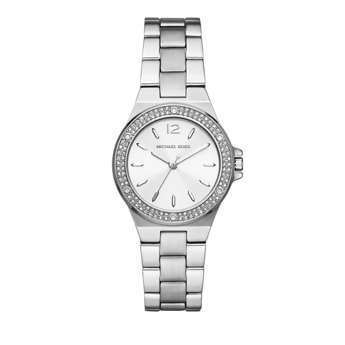 Michael Kors Mini-Lennox Three-Hand Stainless Steel Watch Silver Quartz Horloge