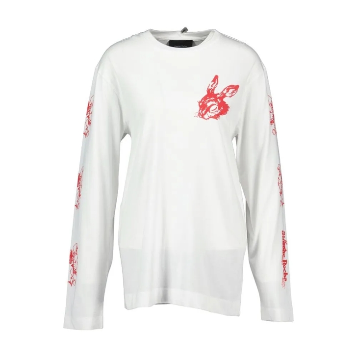 Tシャツ・カットソー Simone Rocha Tortoise & Hare T-Shirt - Cotton - White Simone Rocha Tortoise & Hare T-Shirt - Cotton - White White