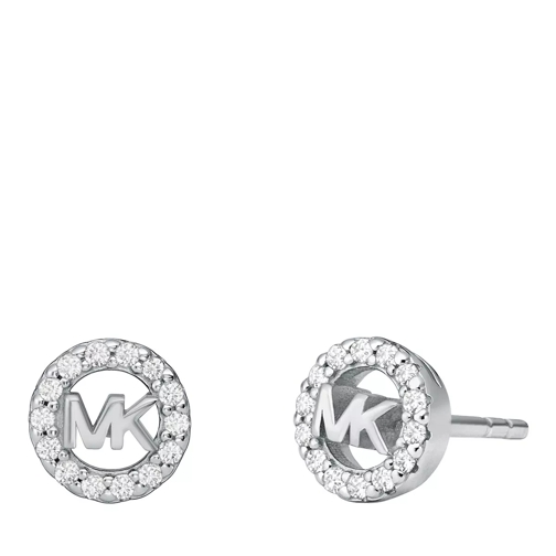 Michael Kors Michael Kors Sterling Silver Logo Stud Earrings Silver Oorsteker