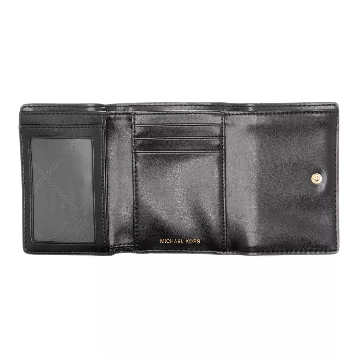 Michael Kors Medium Flap Trifold Black Tri Fold Wallet