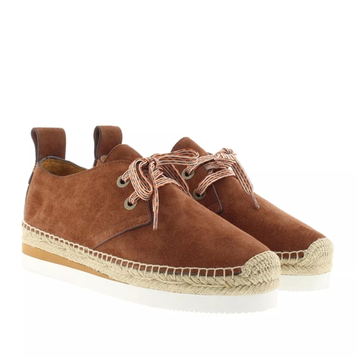 See By Chloé Sunset Crosta Suede Espadrilles Cola Tan Espadrille