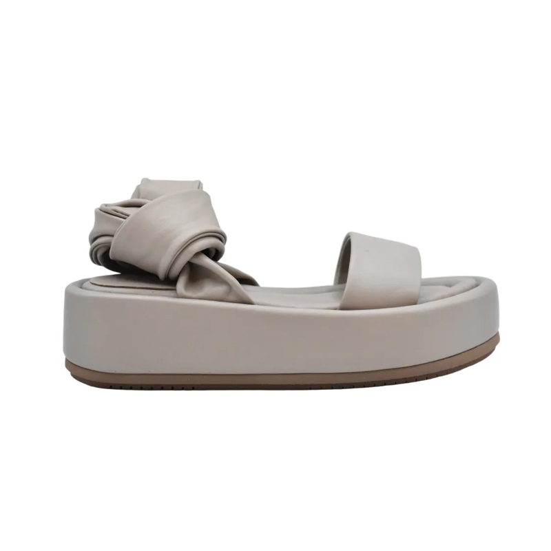 Paloma Barceló Sandales Dove Grey Platform Sandals Grey