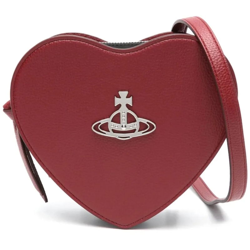 Vivienne Westwood Fourre-tout Louise Heart Crossbody Red rot