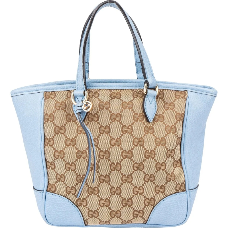Gucci Schultertasche Gucci GG Monogram Mini Bree Handbag blau